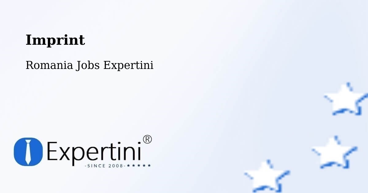 Imprint – Tămăşeni - Romania Jobs Expertini